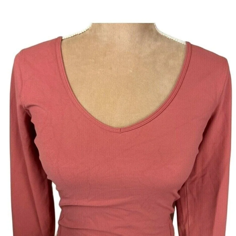 Lululemon Align Long Sleeve Cropped Top Pink‎ Sz 6 New W/Tag